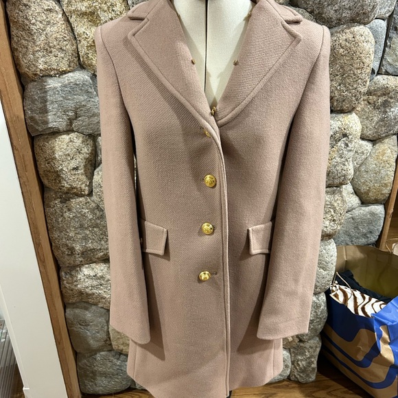 Zara Trench Coat with Detachable Fur Collar - Picture 2 of 3
